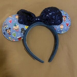 Loungefly Blue Sequin mickey ears Disney